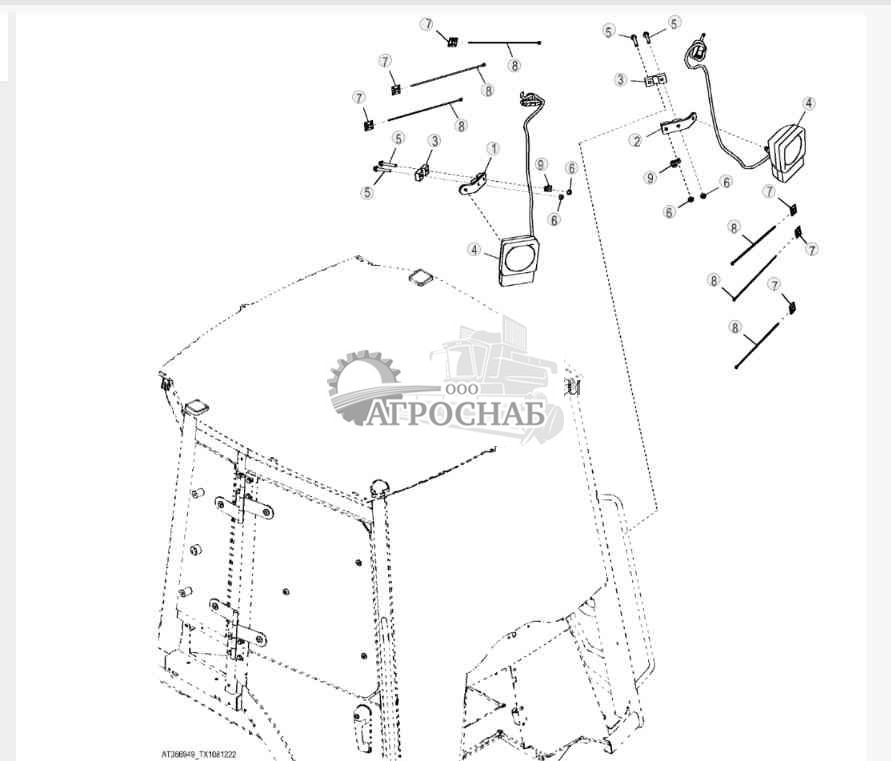 Привод и фонари указателей поворота 